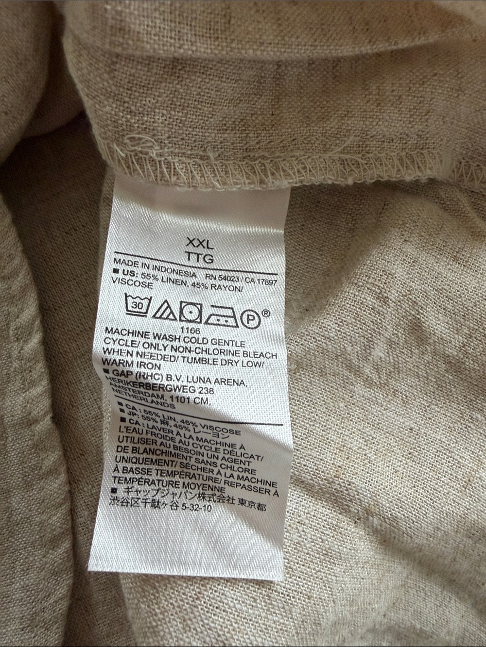 Banana Republic Linen Button Down Shirt - Picture 8 of 8